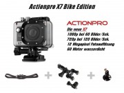 Actionpro X7 Bike Edition - inkl. Halter für Fahrradfahrer