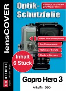 Linsenschutz Folie für GoPro 3 zum Abreissen im 6er Pack